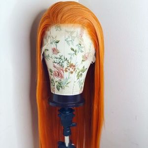 Straight Orange Wig